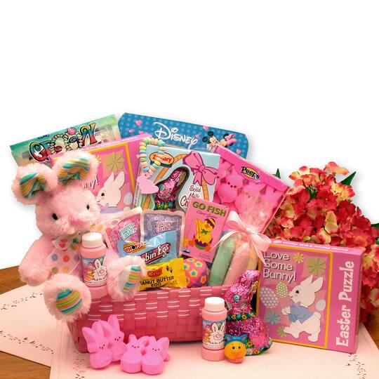 Little Cottontails Pink Easter Activity Basket